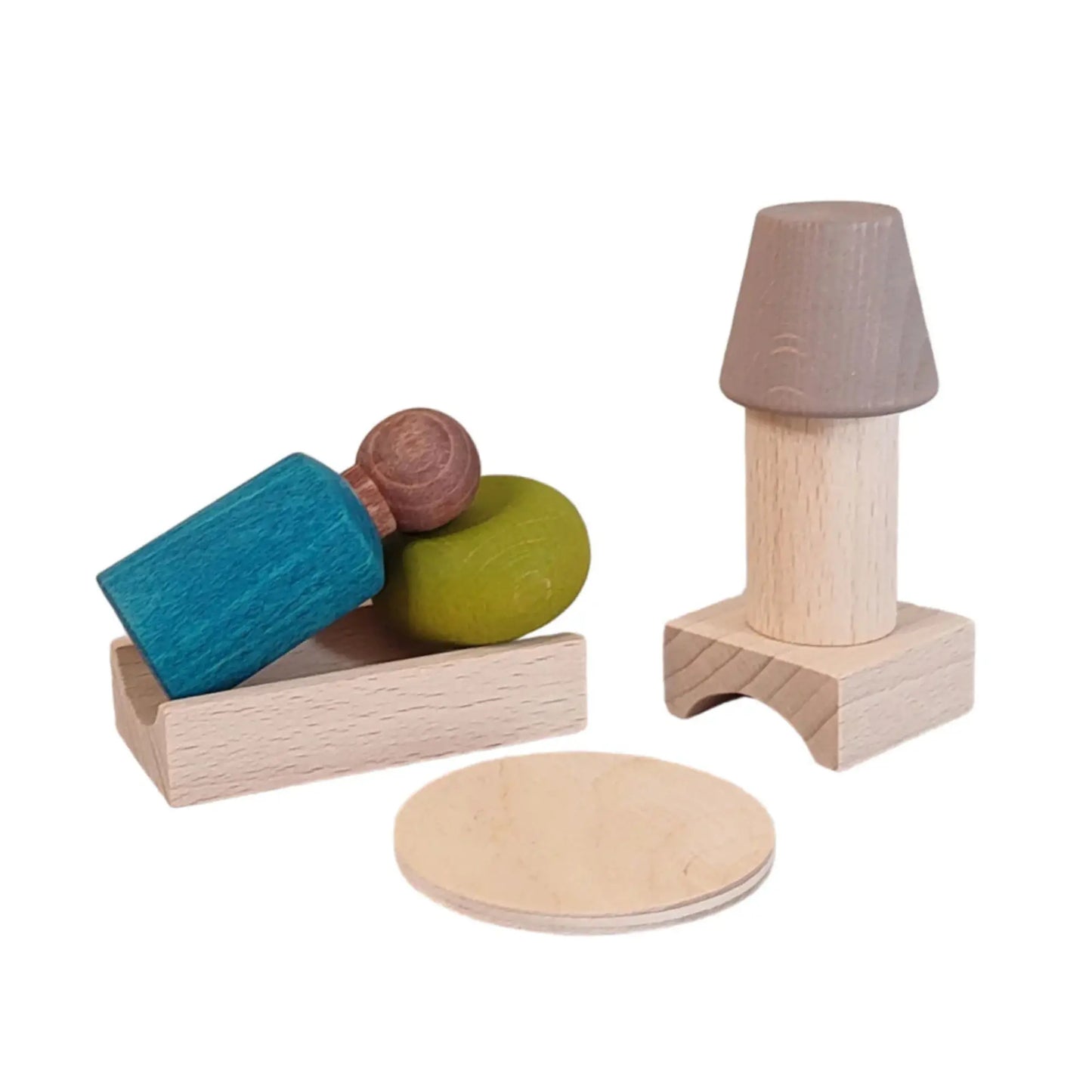 Lubulona Wooden Peg Doll Play Set – At·Home Collection