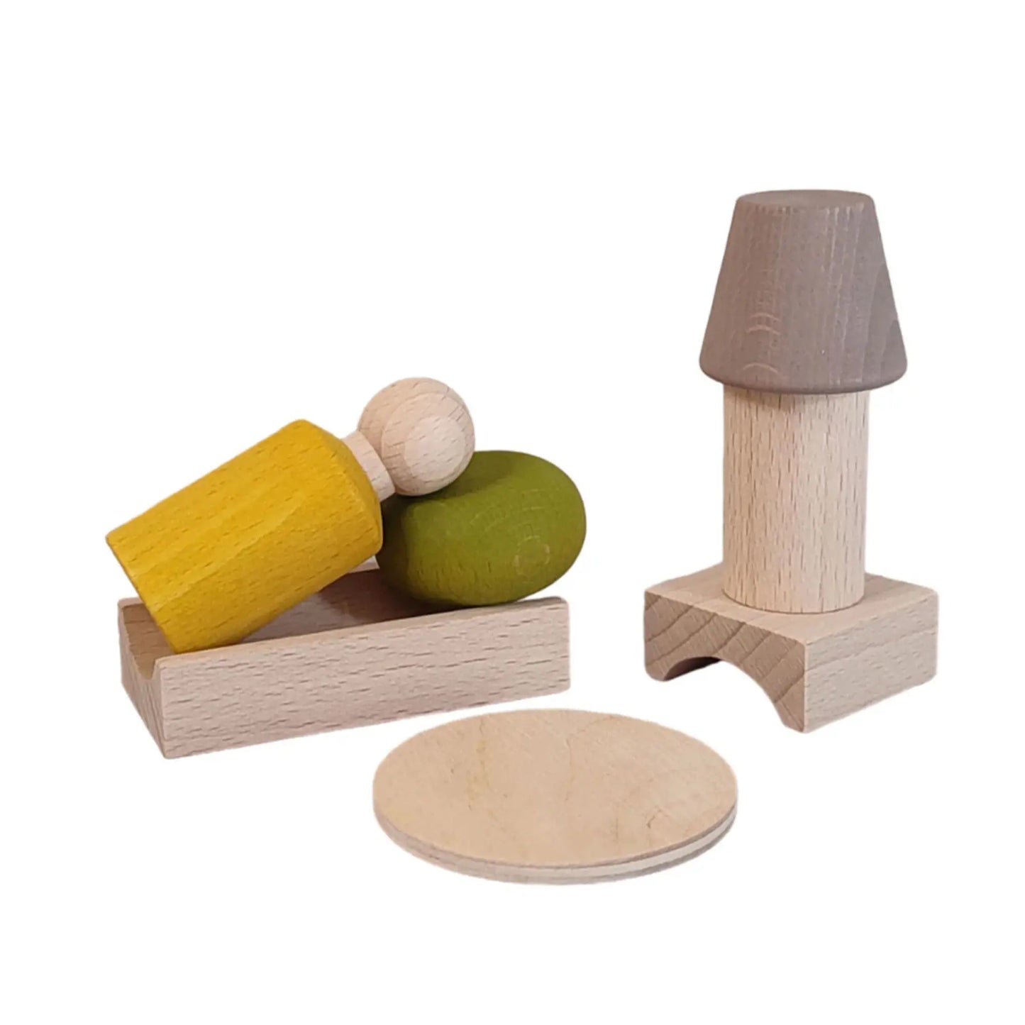 Lubulona Wooden Peg Doll Play Set – At·Home Collection