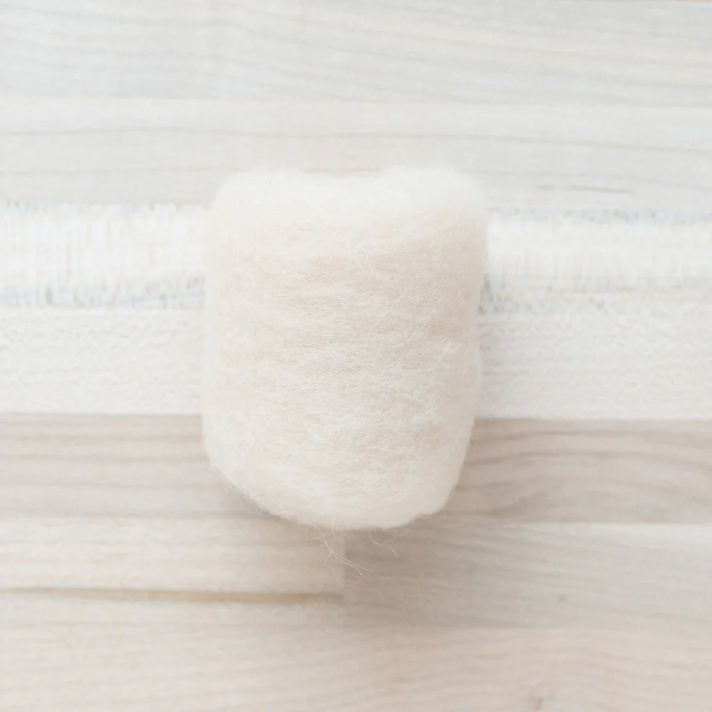 Milk and Honey Wool Batting by Felted Sky on a Tabletop