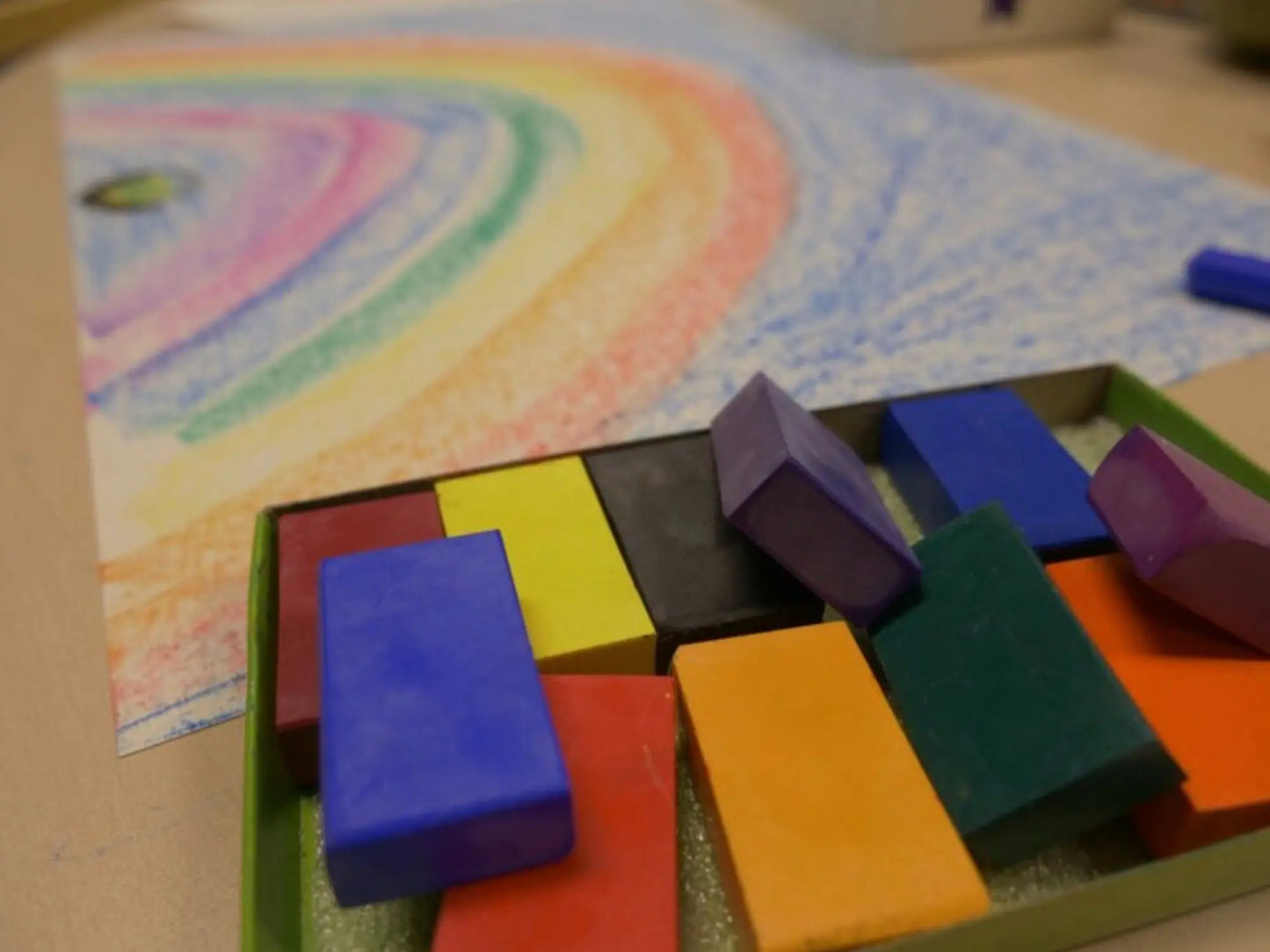 Filana Organic Beeswax Classic Crayons – 12 Count Sticks & Blocks