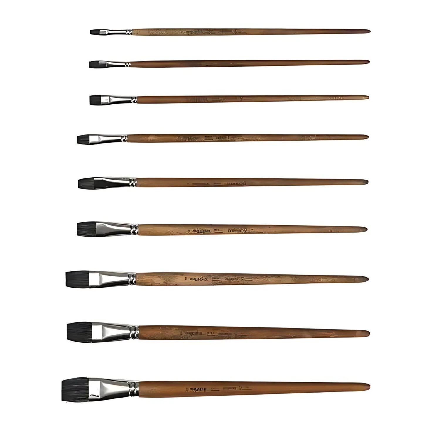 Polecat Hair Paintbrush - Flat Tip, Artist Brush- Alder & Alouette