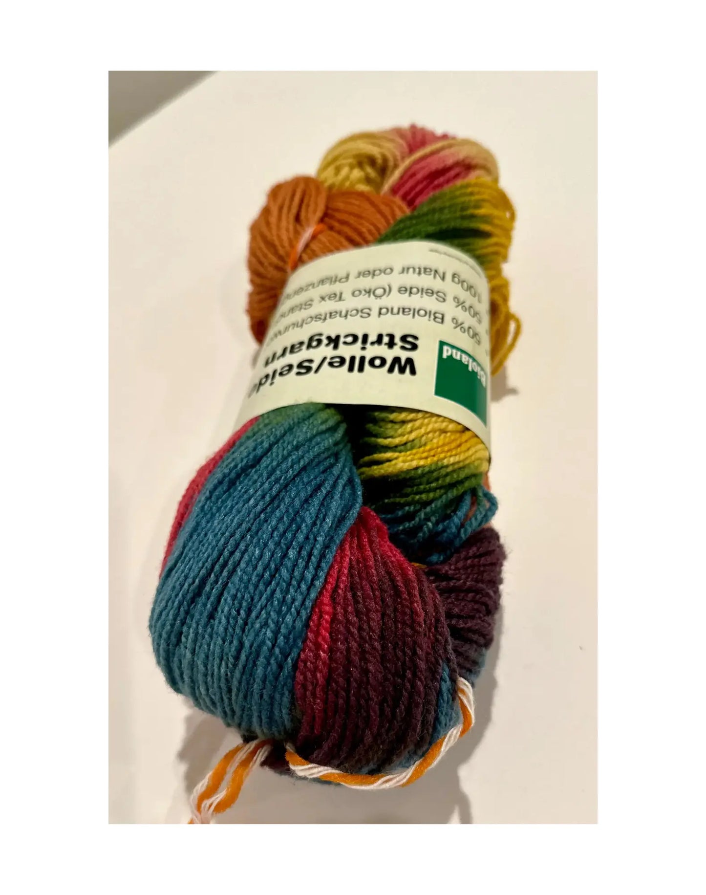 Organic Wool & Silk Plant Dyed Rainbow Yarn - Alder & Alouette