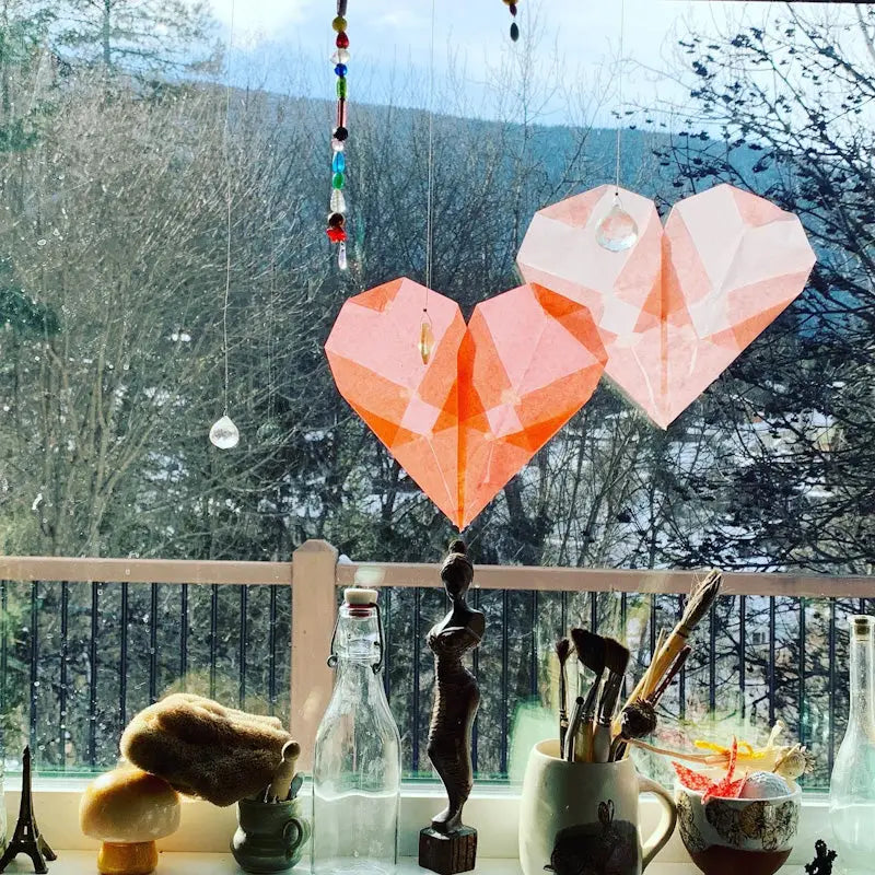 Heart Paper Folding Kit – Waldorf Valentine Craft | Alder & Alouette