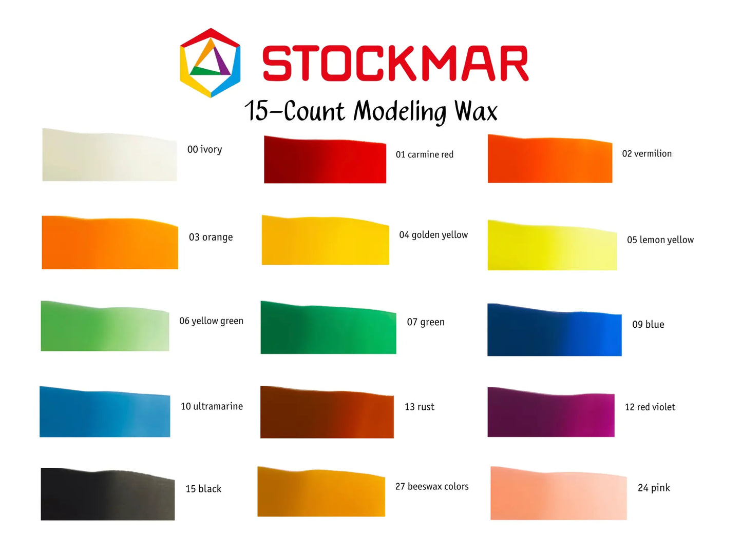 Stockmar Modeling Beeswax – Assorted Colors for Creative Learning & Play
