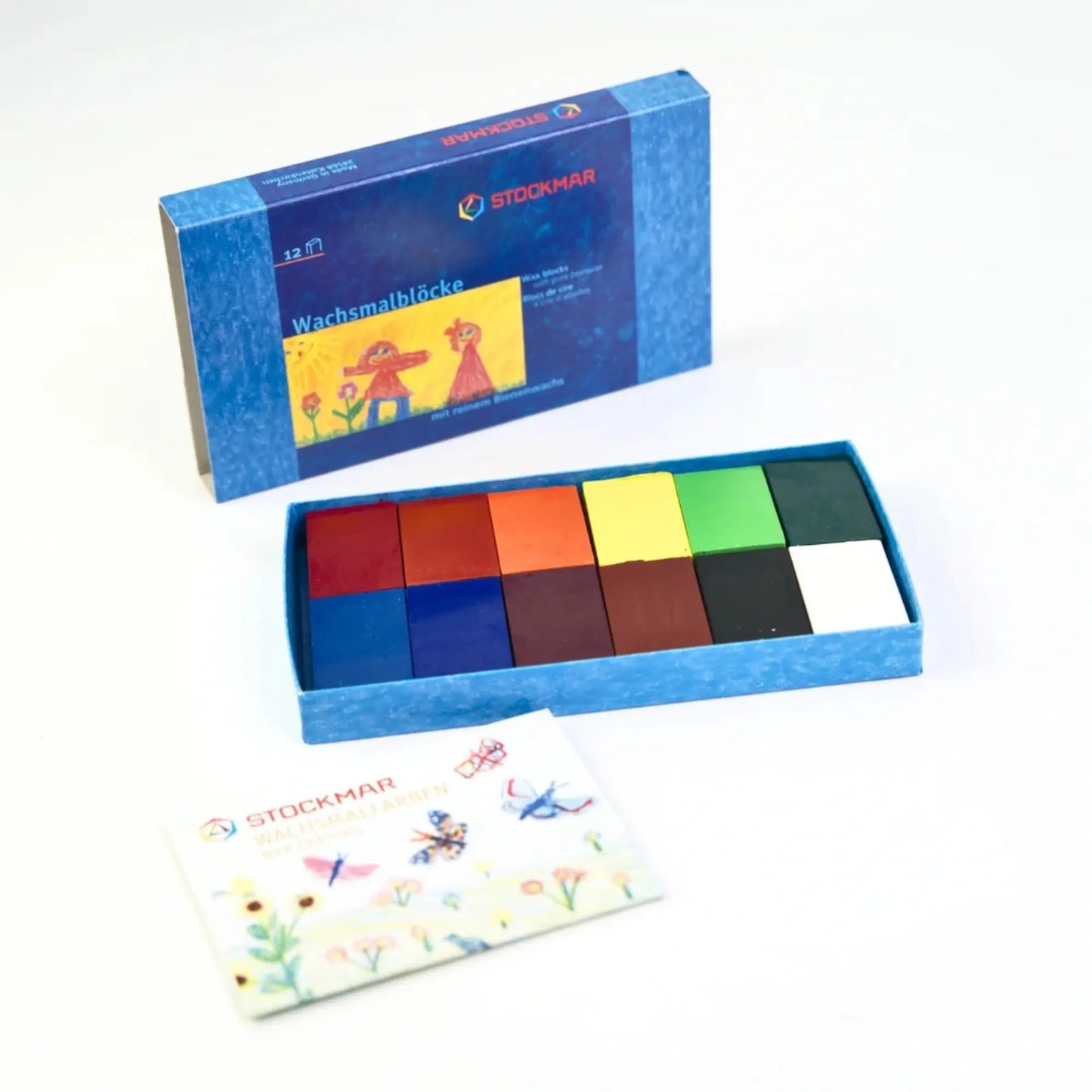 Color swatch set with Stockmar branding on a white background