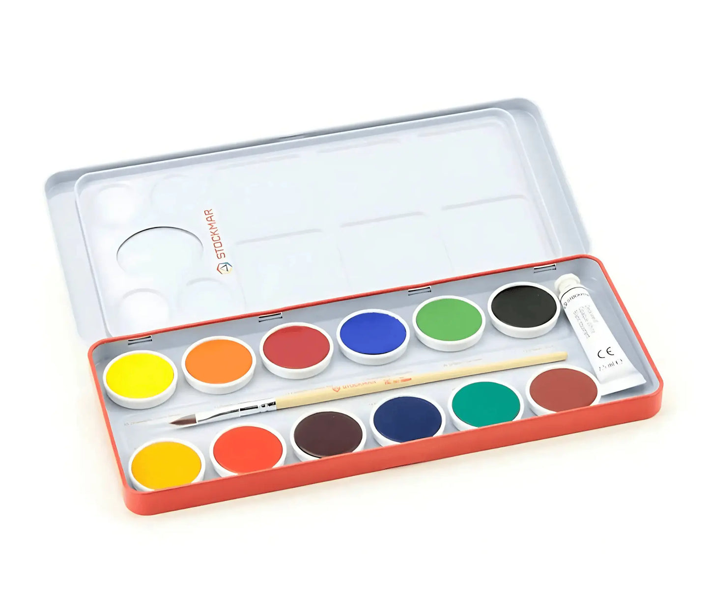 Stockmar Opaque Paint 12 Colors with Palette, brush - Alder & Alouette