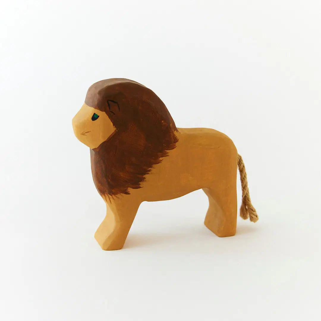 Wooden Animal – Sarah’s Silks Lion for Nature-Inspired Imaginative Play
