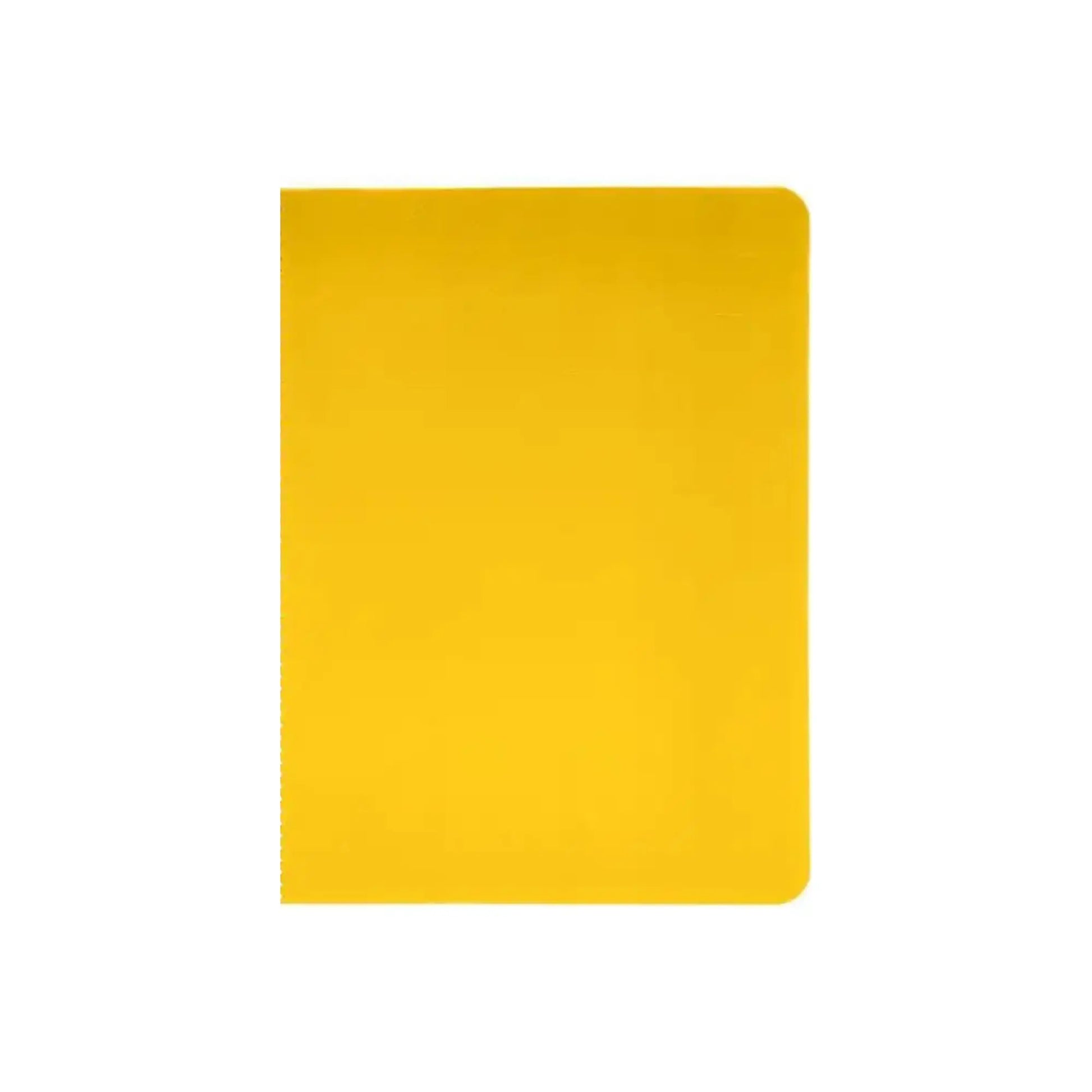 Yellow Waldorf Main Lesson Book Cover on white background