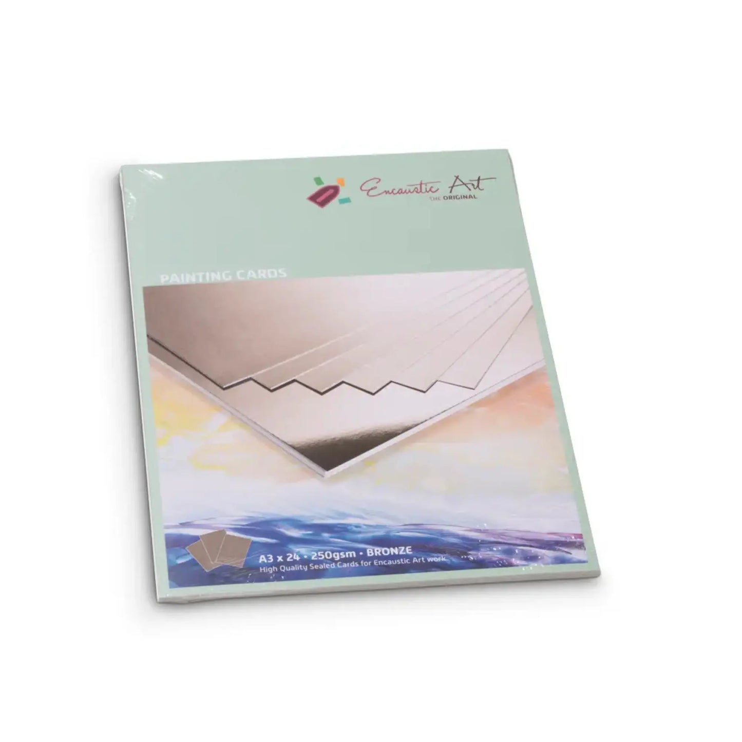 Encaustic Colored Painting Cards, Glossed, A5–A3 - Alder & Alouette