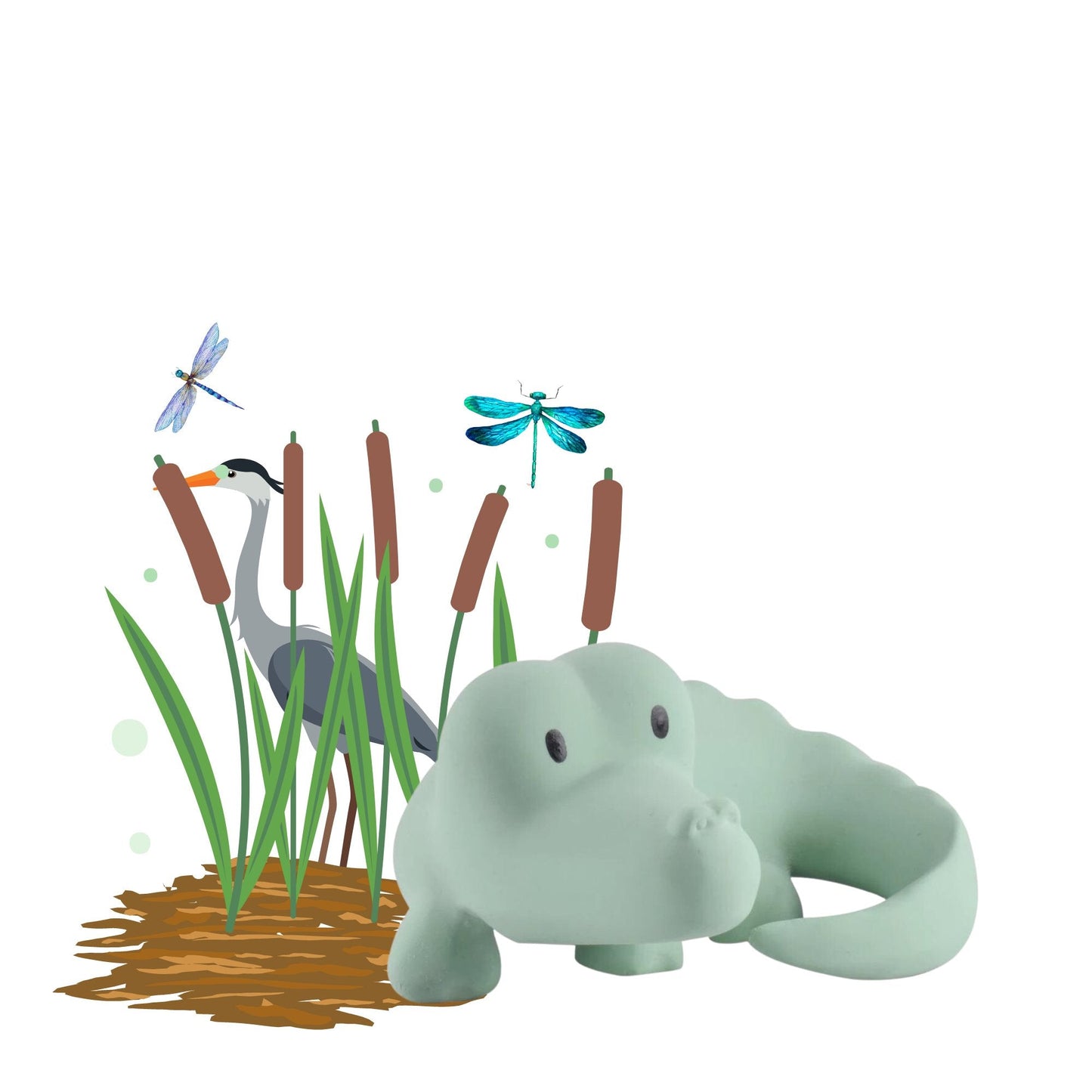 Tikiri Teether, Rattle, Bath & Pretend Play Toy - Alder & Alouette