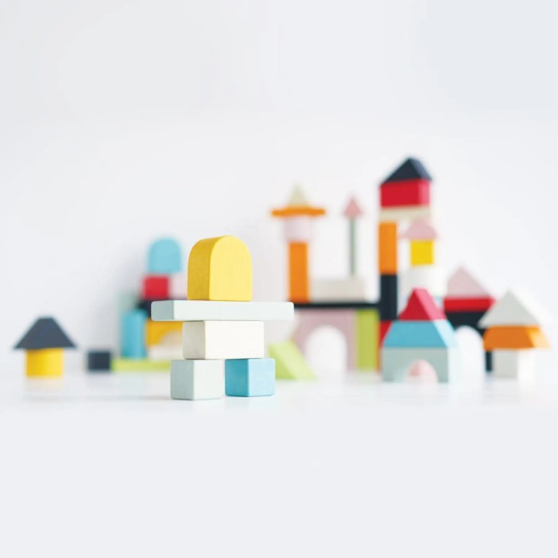 Sustainable Wooden Blocks Toddlers + Preschoolers - Alder & Alouette
