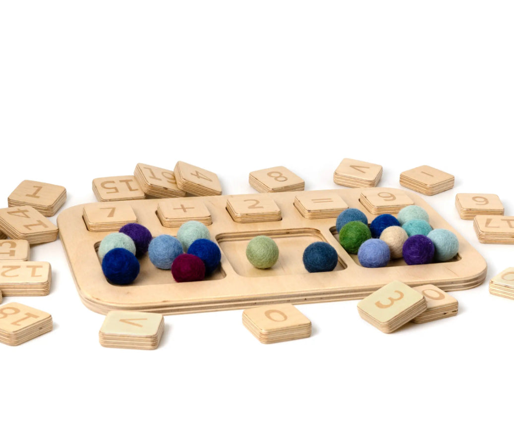 Math Board | Basic Equations | Educational Toy - Alder & Alouette