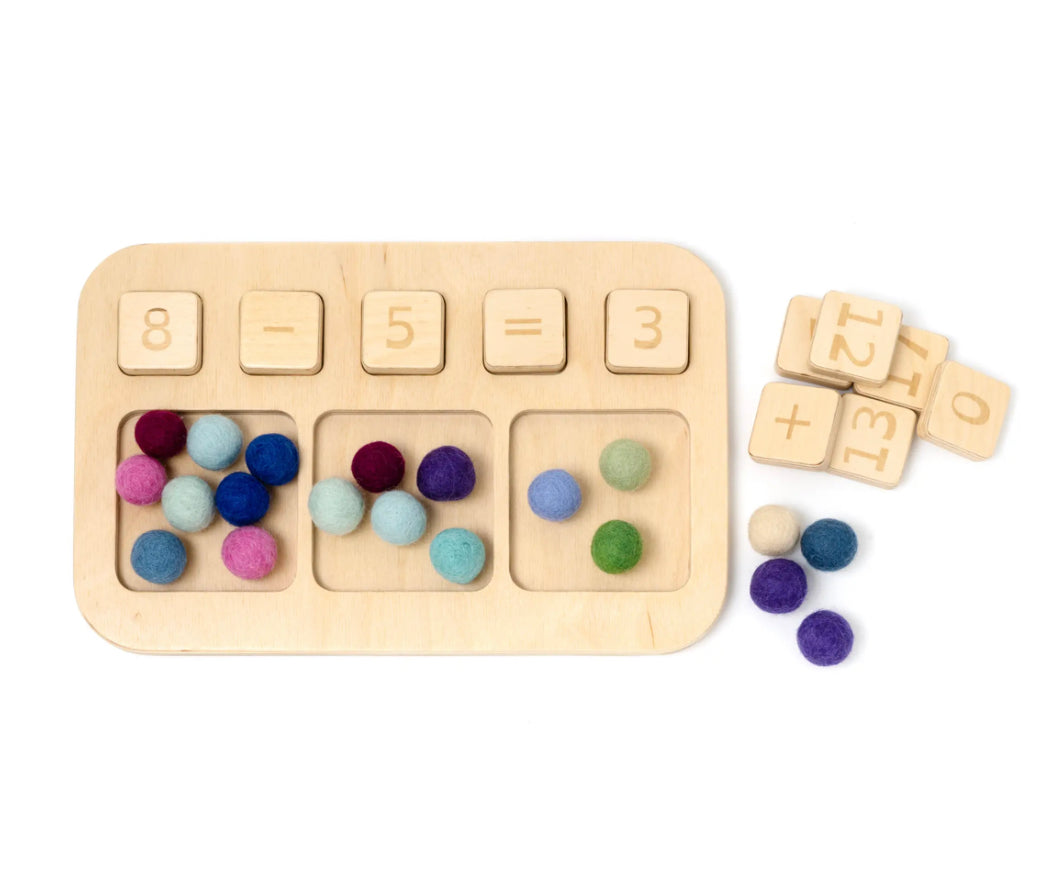Math Board | Basic Equations | Educational Toy - Alder & Alouette