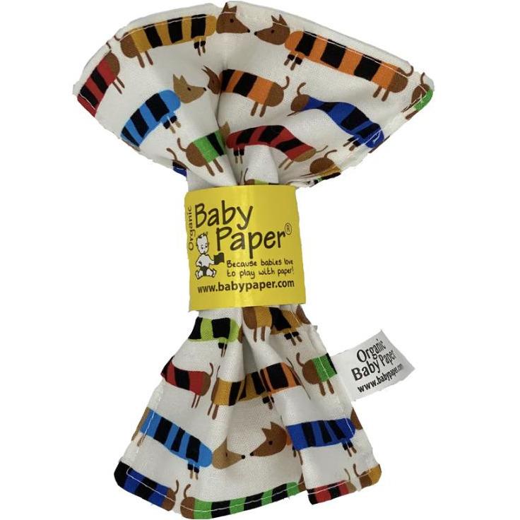 Organic Baby Crinkle Toy - Baby Paper Sensory Toy - Alder & Alouette