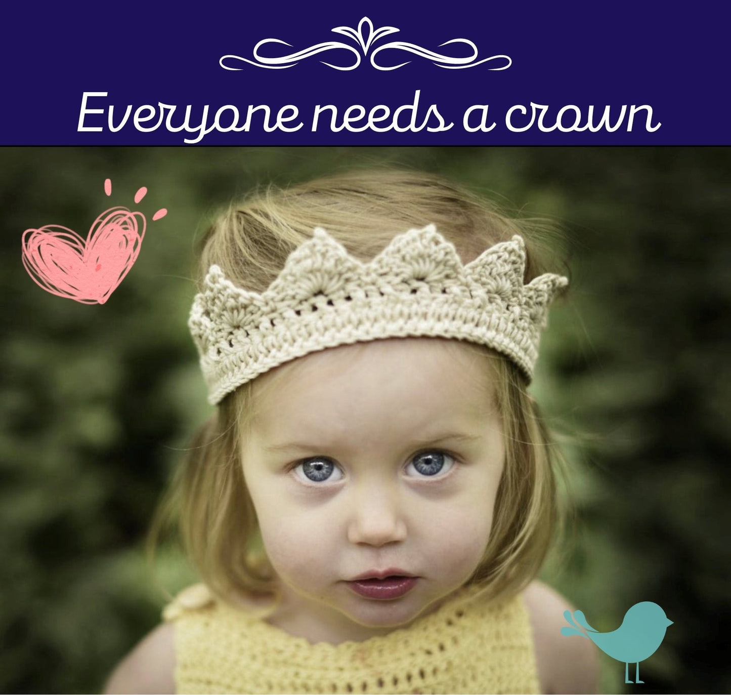 Kids Costume Crown for Pretend Play, Organic Cotton - Alder & Alouette
