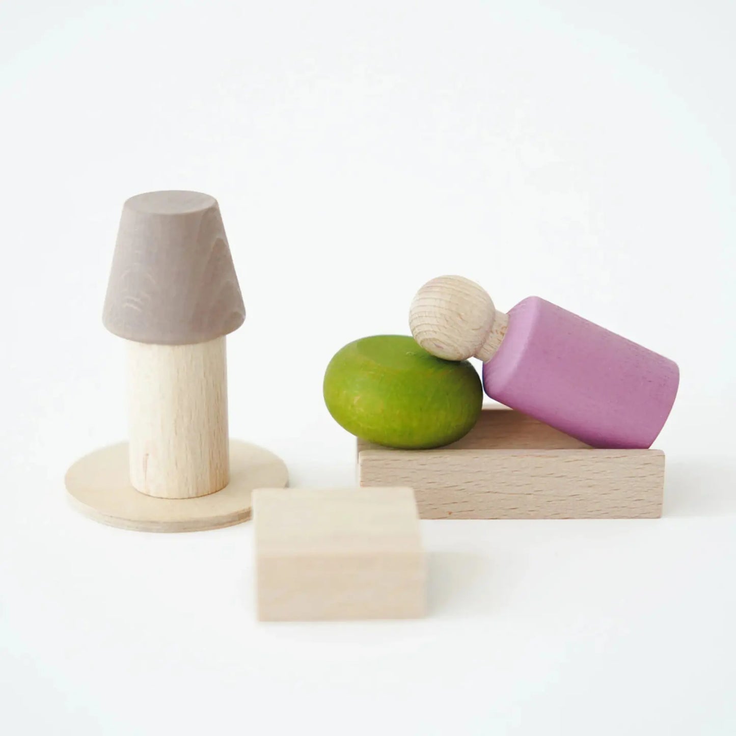 Lubulona Wooden Peg Doll Play Set – At·Home Collection