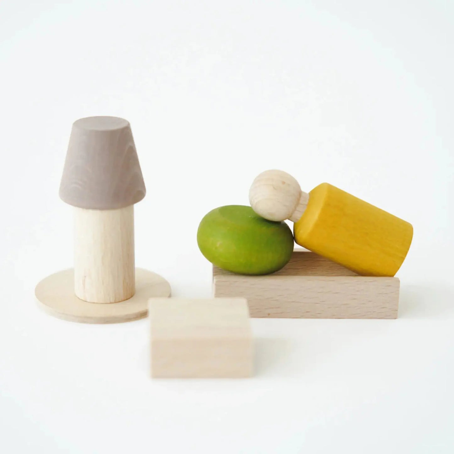 Lubulona Wooden Peg Doll Play Set – At·Home Collection