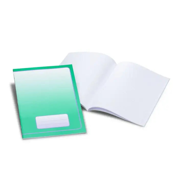 1 page Lined + 1 page Blank, Large Exercise Book (8.27”x”11.69”), Green - Alder & Alouette