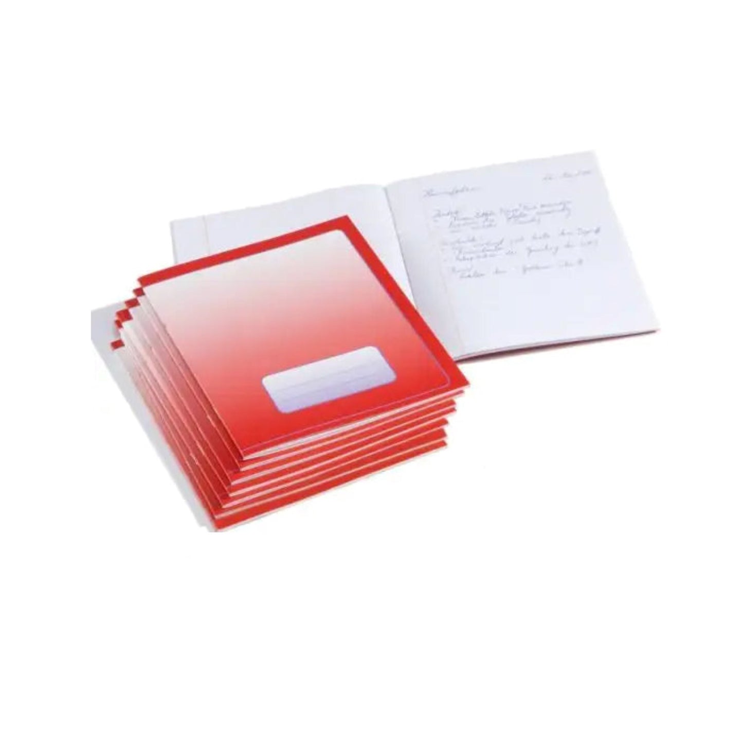 Accounting Graph Paper (4x7mm) Small Exercise Book (6.3”x8.3”), Red & Blue Graphing paper - Alder & Alouette