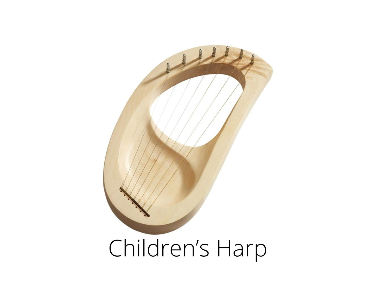 Auris 7-String Set for the Curved Lyre & Harp on a white background