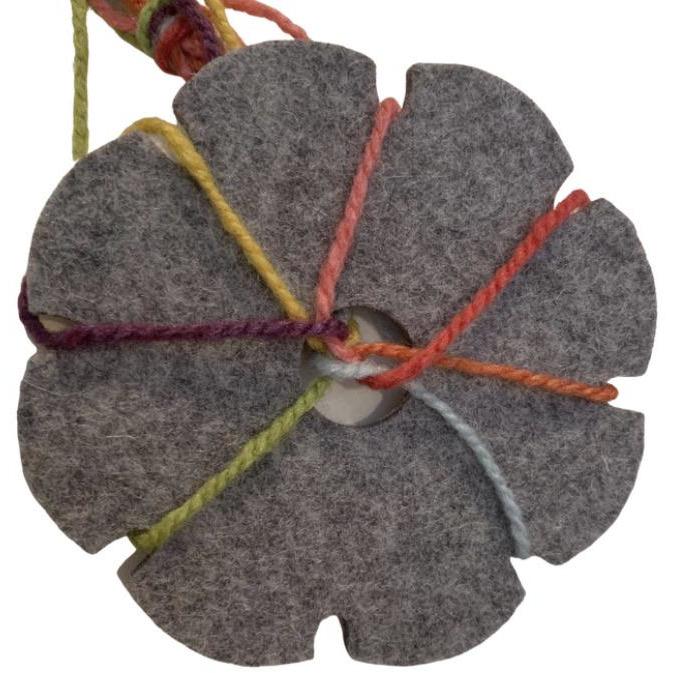 Felted Wool Braiding Star top example - Alder & Alouette
