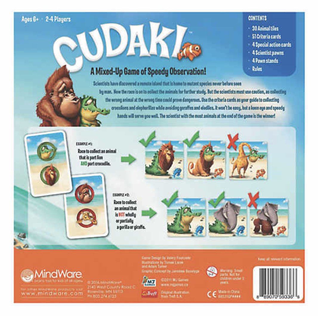 Cudaki Games | Family Game | Strategy Game | Mindware Games - Alder & Alouette