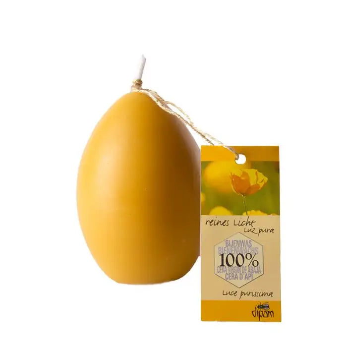 Dipam 100% Beeswax Egg Candles - 2.6" x 1.8" beeswax candles - Alder & Alouette