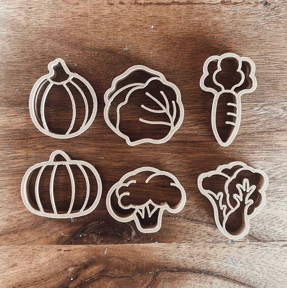Dough Cutters, Mini Vegetable Set for Play Dough - Alder & Alouette