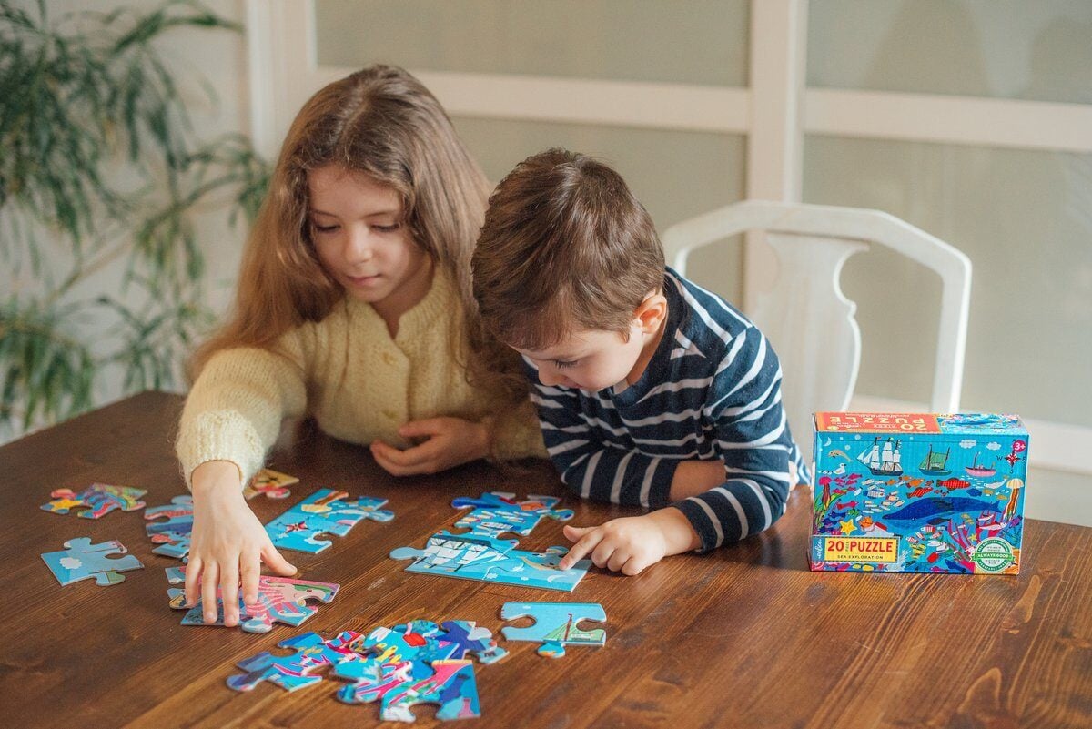eeBoo | Sea Life 20 Piece Puzzle | Preschool Puzzle - Alder & Alouette