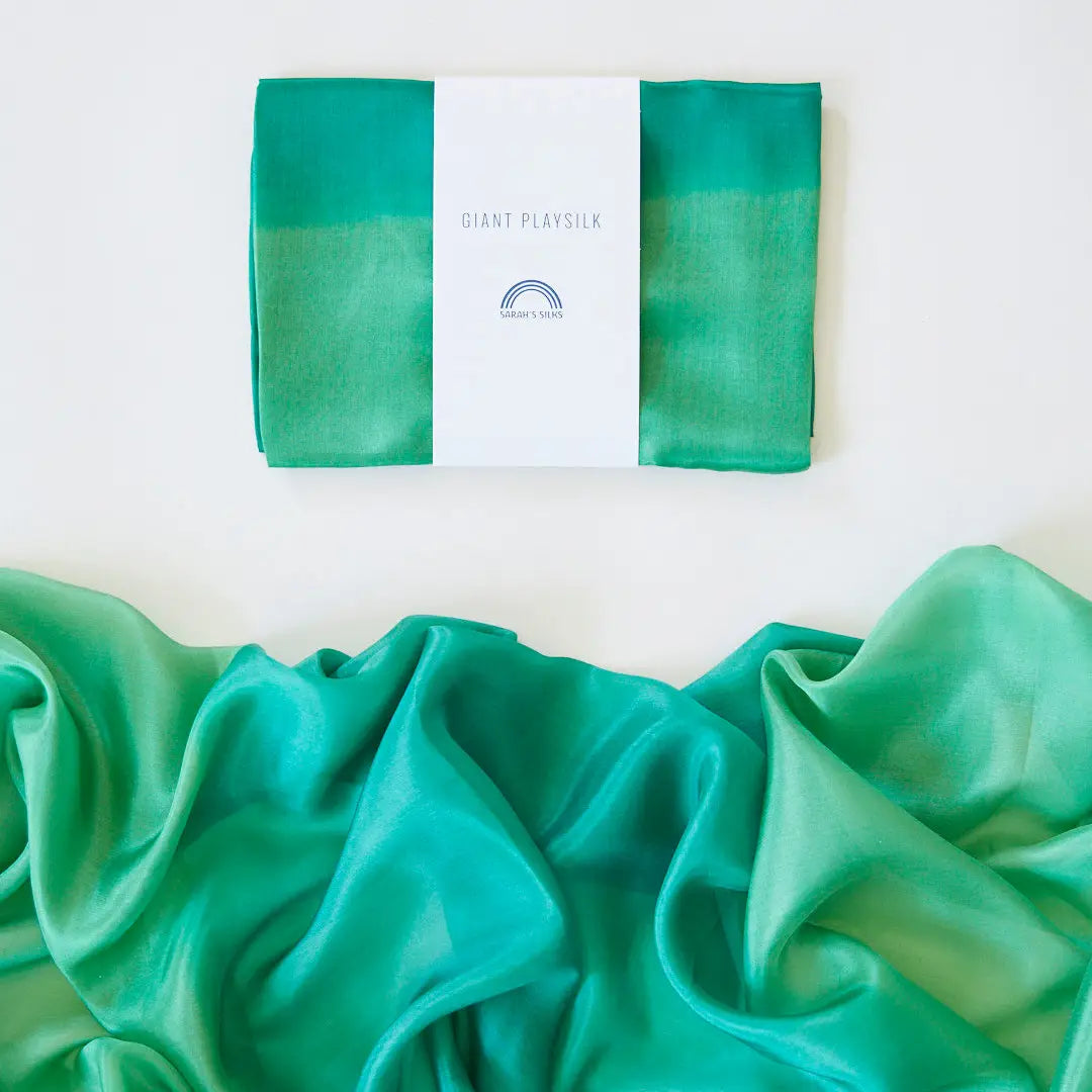 Sarah's Silks Earth Giant Playsilk in Forest on a white background