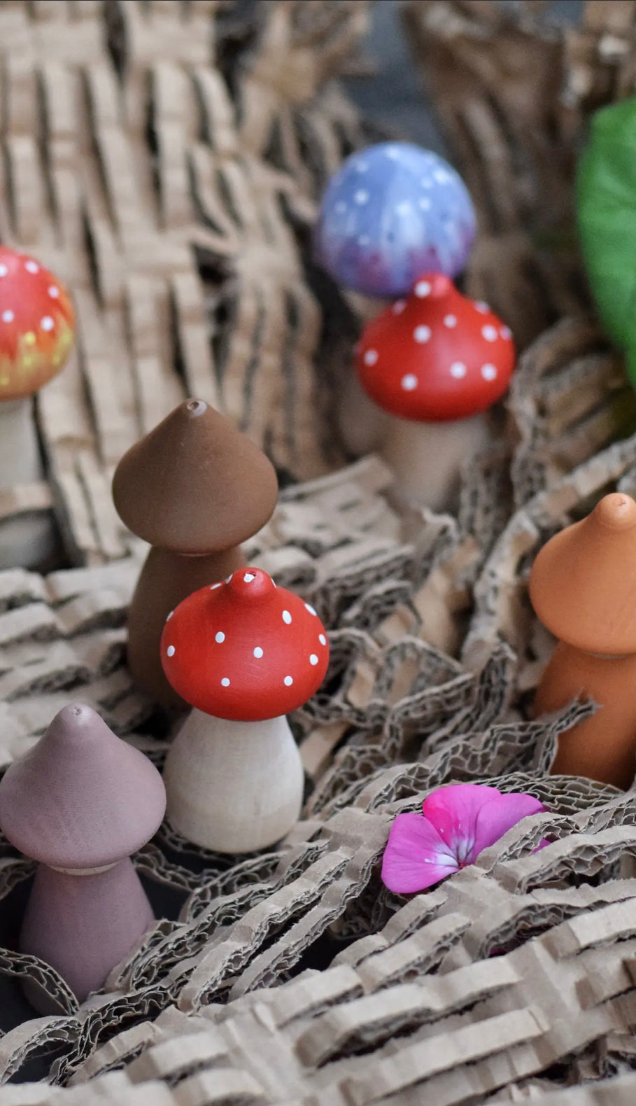 Gnomes and Mushrooms Nesting Set | Imaginary Play | Wooden Toy - Alder & Alouette