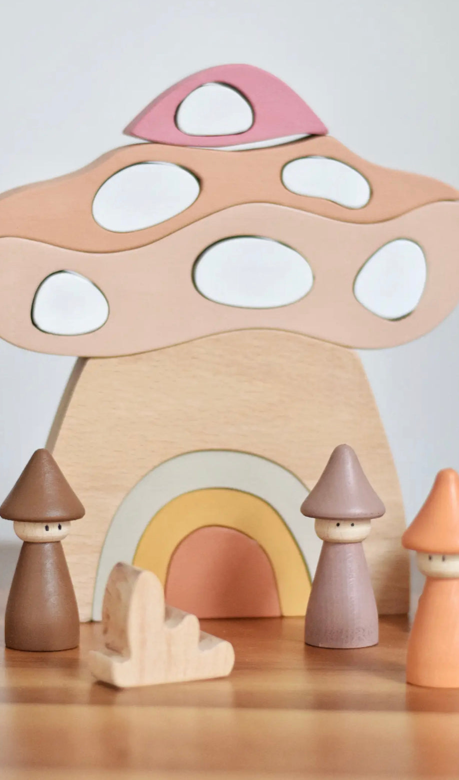 Gnomes and Mushrooms Nesting Set | Imaginary Play | Wooden Toy - Alder & Alouette
