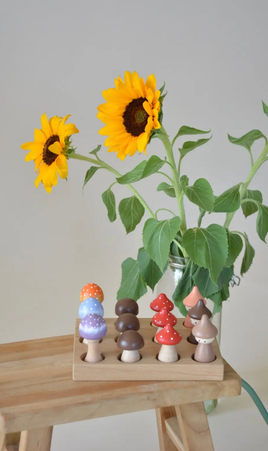 Gnomes and Mushrooms Nesting Set | Toys for four year olds | Wooden Toy - Alder & Alouette