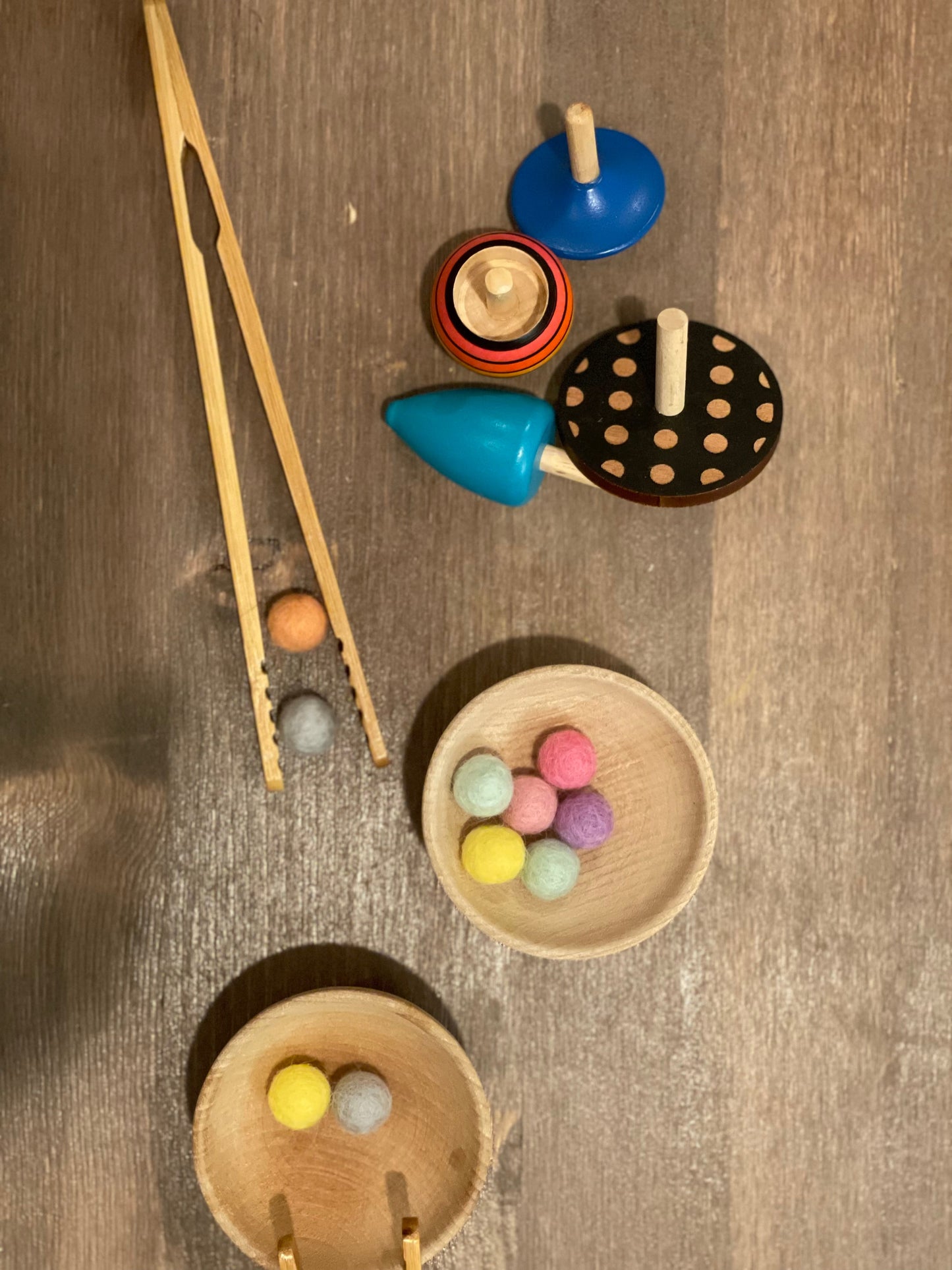 Lil’ Wooden Bowls Sorting Toy | Educational Toy - Alder & Alouette