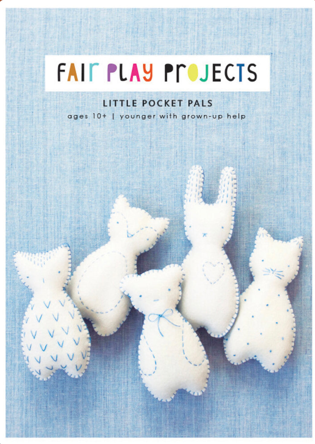 Little Pocket Pal Hand Sewing Kit For Kids includes 5 pattern choices - Alder & Alouette