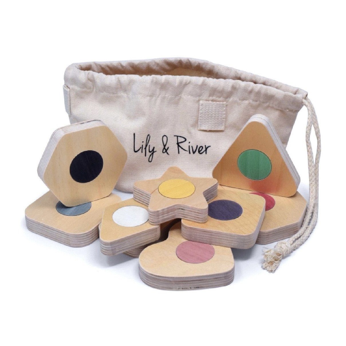 Little Stackables Game and Stacking Blocks Wood Toys Lily & River | Alder & Alouette