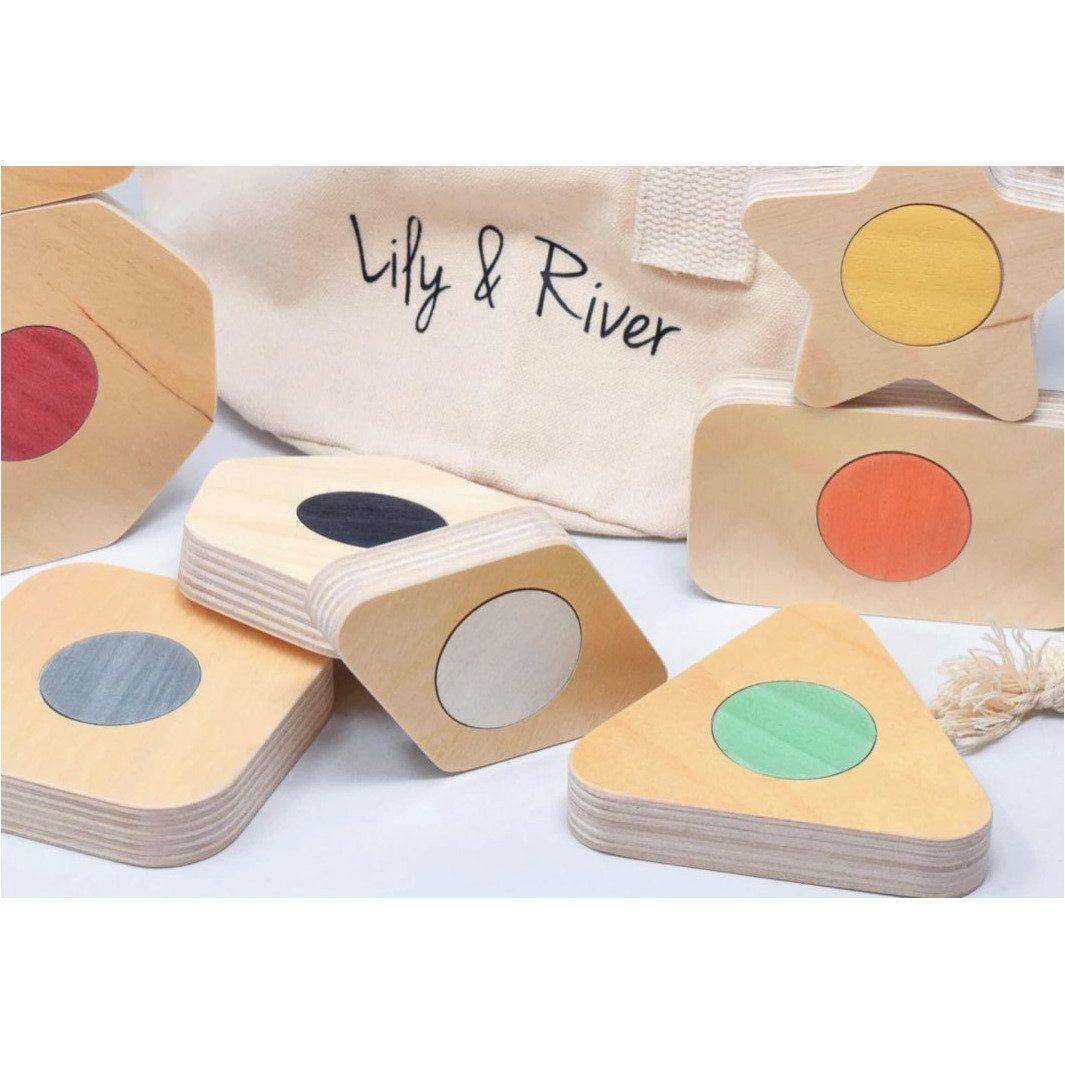 Little Stackables Game and Stacking Blocks Wood Toys Lily & River | Alder & Alouette