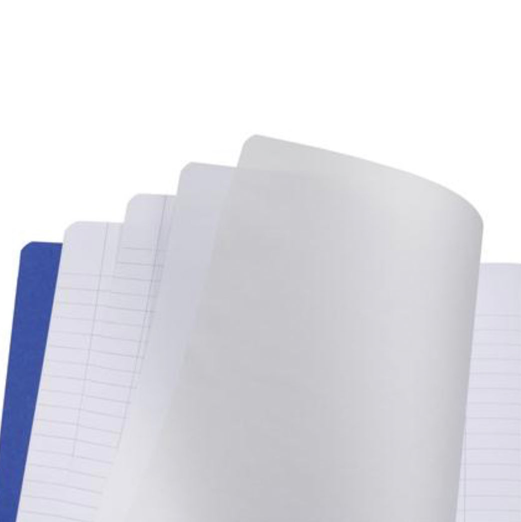 Main Lesson Book Middle School 8.27''x9.84'' w/ Onion Skin 2 Page Lined-1 Page Blank - Blue Main Lesson Book - Alder & Alouette