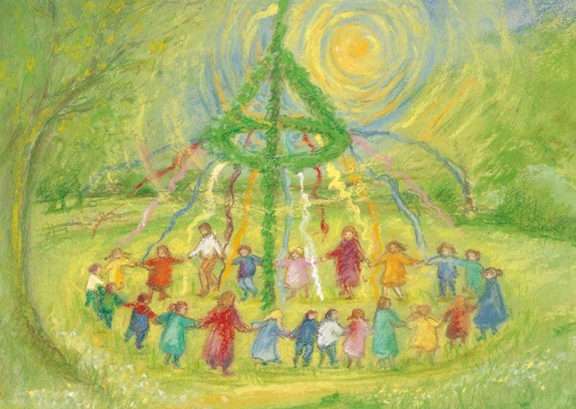 Marjan van Zeyl Postcards, Maypole Dance - Alder & Alouette
