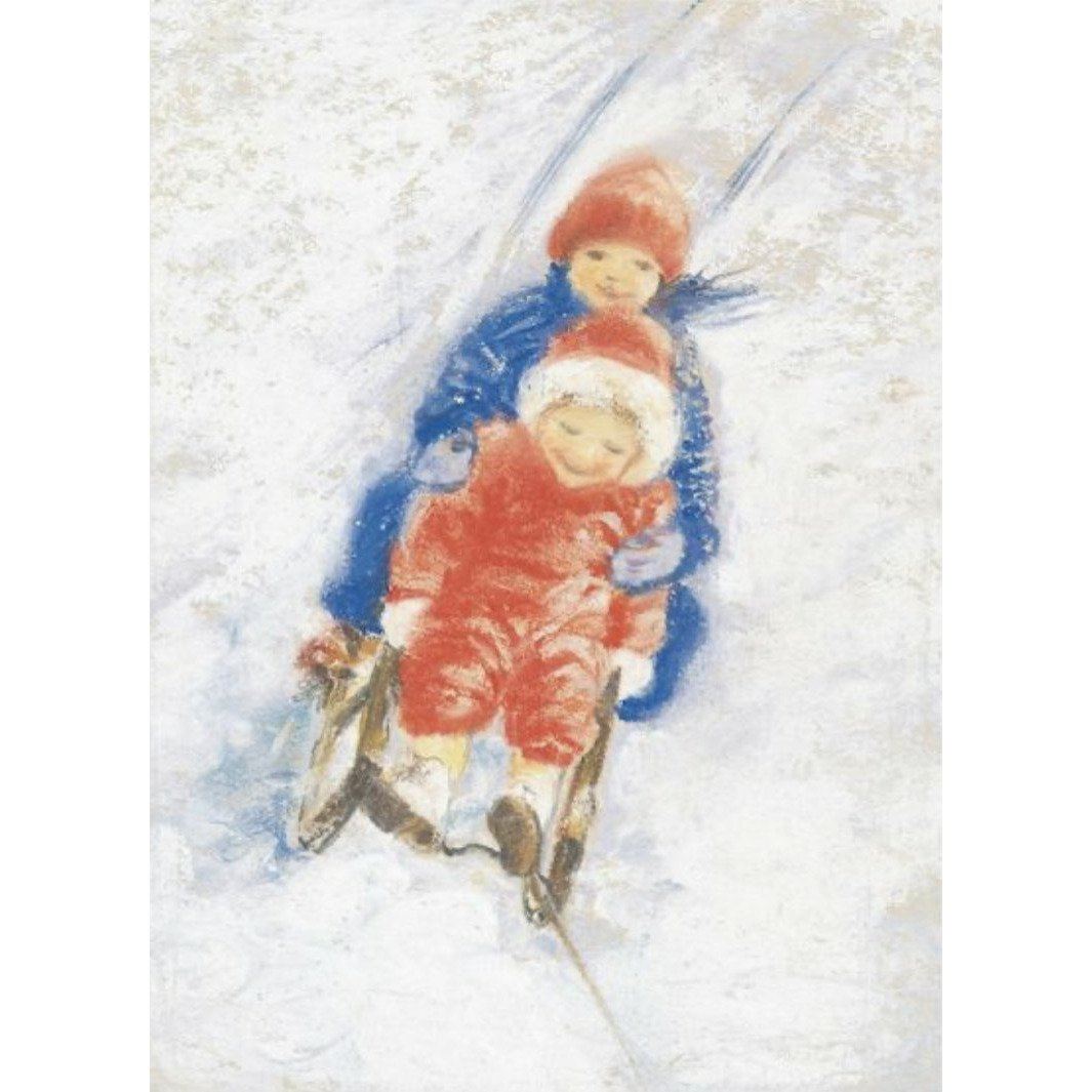 Marjan van Zeyl Postcards - Sledding Ephemera International Design | Alder & Alouette