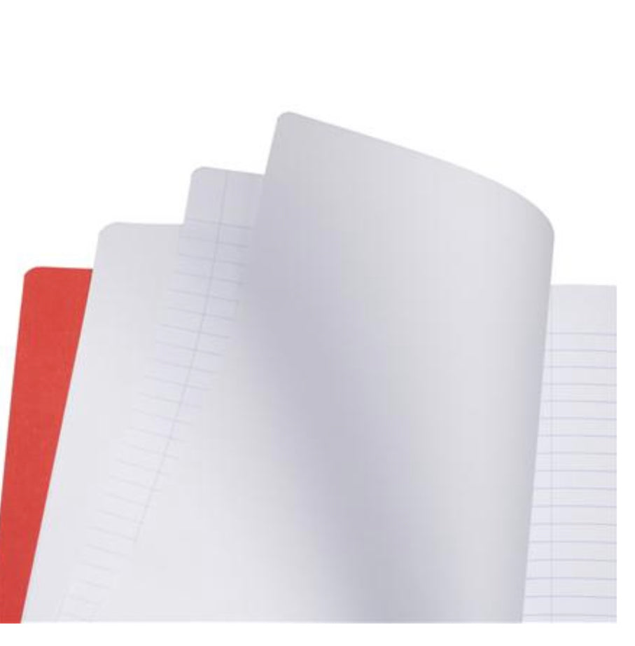 MLB Middle School 8.27'' x 11.69'' 1 Page Lined-1 Page Blank - Red Main Lesson Book - Alder & Alouette