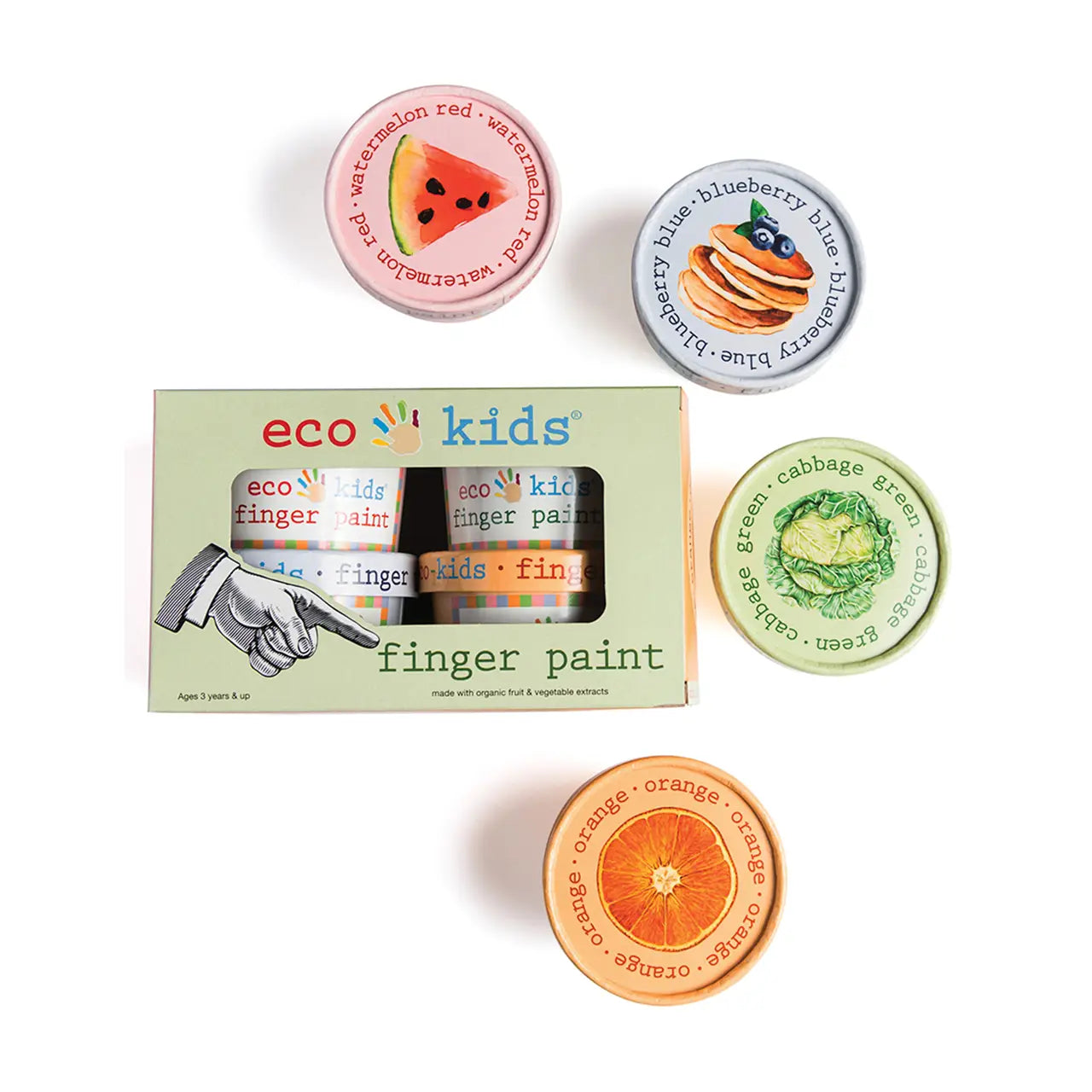 Plant Based Finger Paint Set by Eco-Kids Arts and Crafts - Alder & Alouette