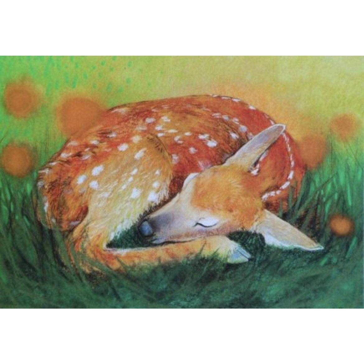 Rest in the Grass | Loes Botman Art Card | Postcard - Alder & Alouette