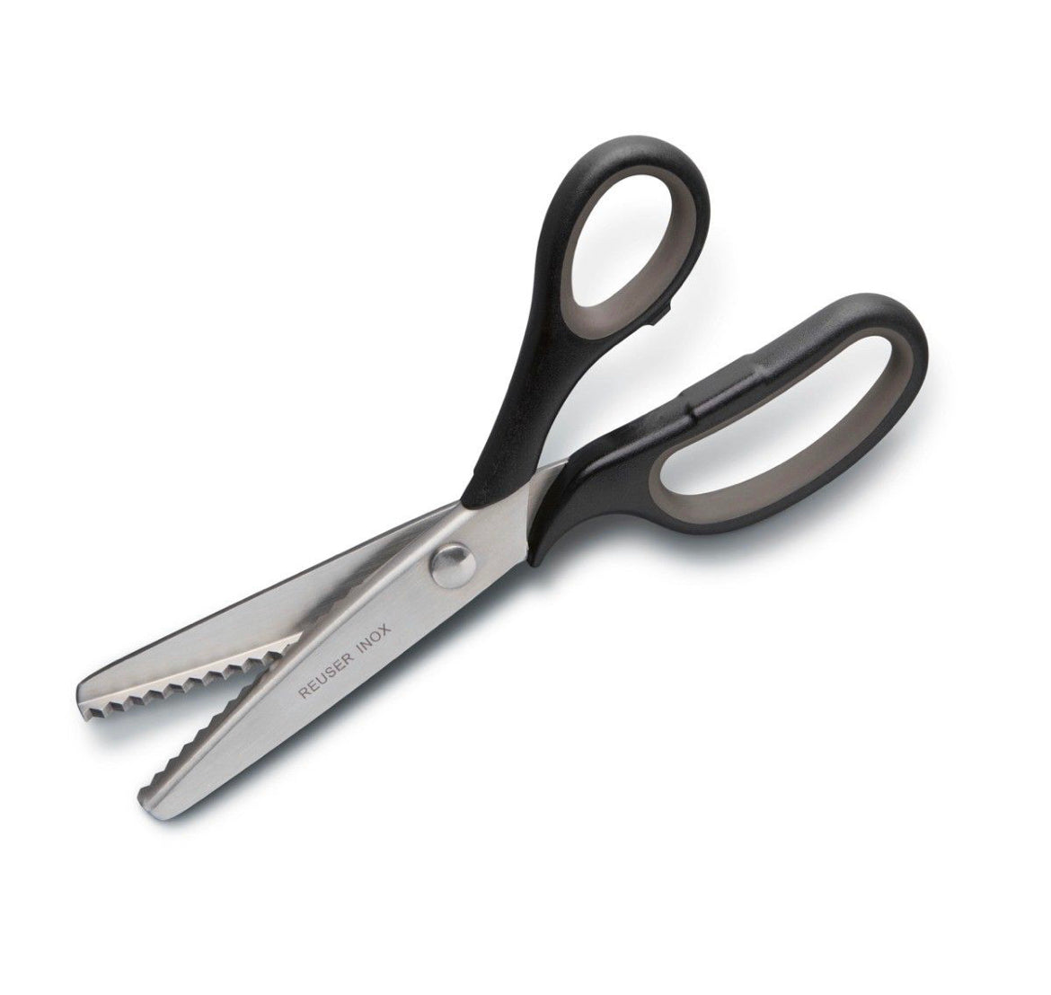 Reuser Inox Comfort Soft Grip Pinking Scissors - 9 inches