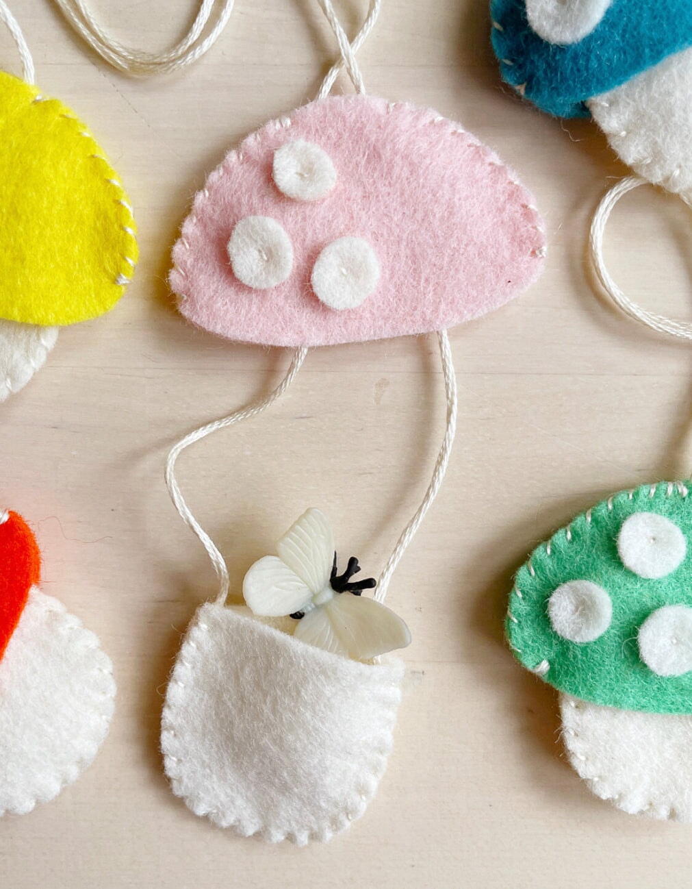 Kids Sewing Kit Mushroom Secret Pocket Necklace - Alder & Alouette