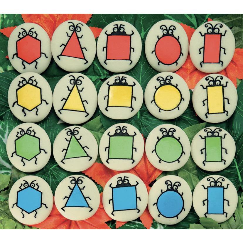 Color Sorting Stones by Yellow Door - Alder & Alouette