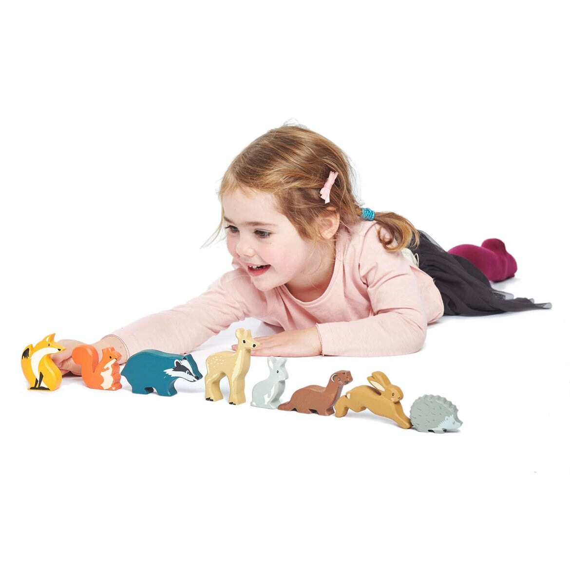Tenderleaf Toys - Wooden Animals & Stand - Alder & Alouette