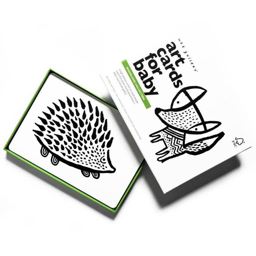 Wee Gallery Baby Art Cards Woodland High Contrast - Alder & Alouette
