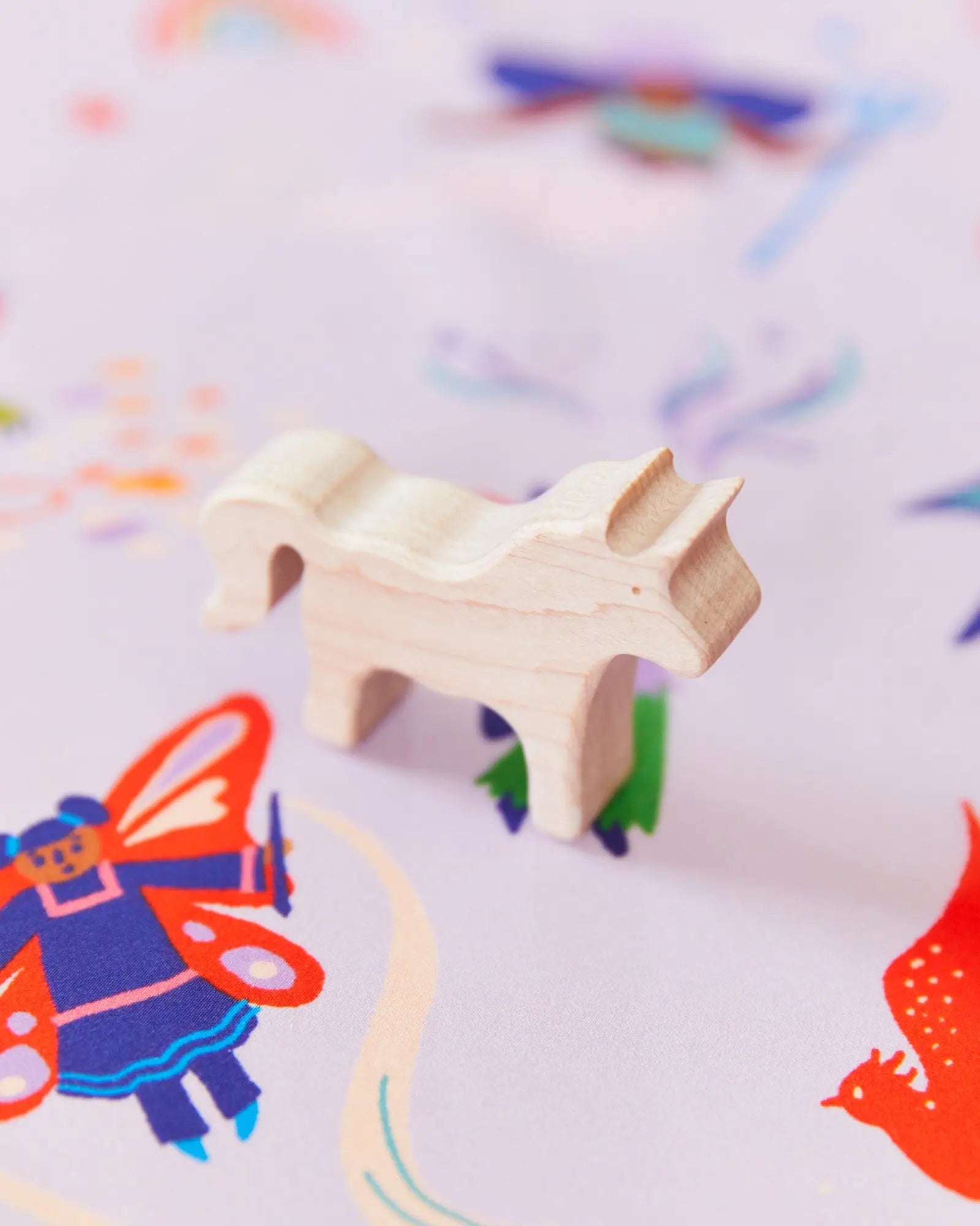 Wooden Unicorn in Mahogany or Maple Wood