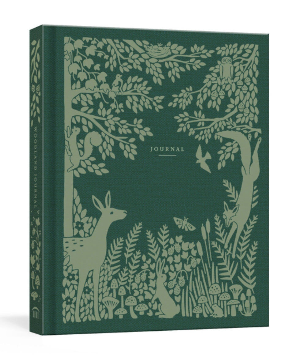 Woodland Cloth Journal, Lined w/ Illustrations - Alder & Alouette